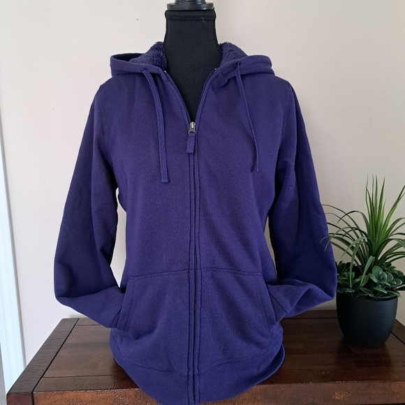 BC Clothing Company Tops - BC Clothing Company Lined Hoodie Women's Small Purple Lined Jacket